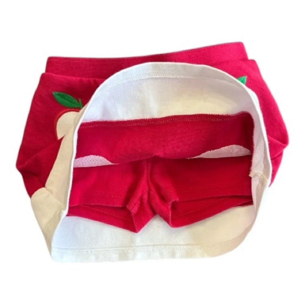 Gymboree Head of the Class Apple Ponte Skort Red 3T